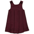 thumbnail image 1 of Cookie's Girls' Button-Shoulder Pleated Jumper - burgundy, 20 (Big Girls), 1 of 1