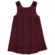 COOKIE'S BRAND Cookie's Girls' Button-Shoulder Pleated Jumper - burgundy, 20 (Big Girls)