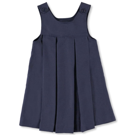 Cookie's Girls' Button-Shoulder Pleated Jumper - navy, 18 (Big Girls)