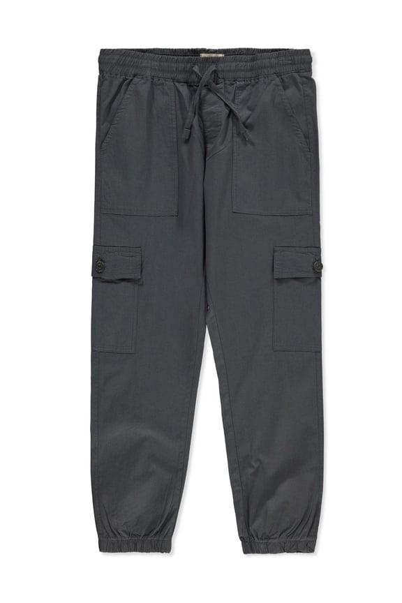 Cookie's Girls' Cargo Pocket Tech Joggers Color: blue/gray Size: 4t