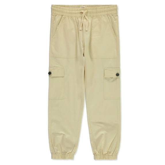 Cookie's Girls' Cargo Pocket Tech Joggers Color: sand Size: 4