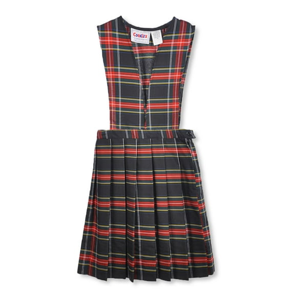 Cookie's Girls' Jumper (Sizes 2 - 6X) - black/red/white/gold *plaid #63*, 6 (Little Girls)