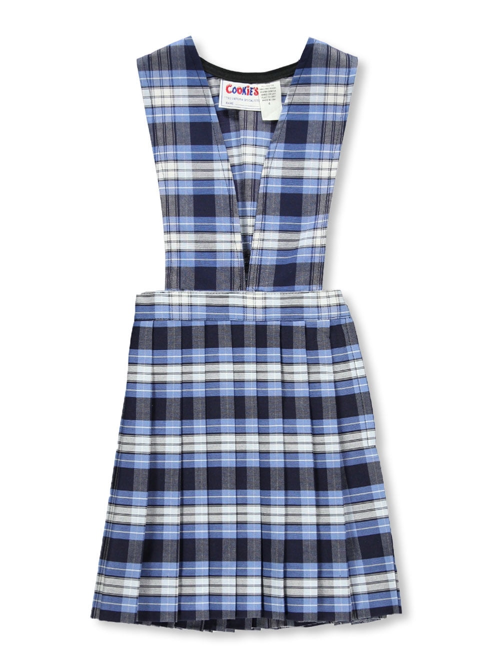 Blue Plaid Uniform Jumpers Lands End Plaid Jumper LANDS END Hunter