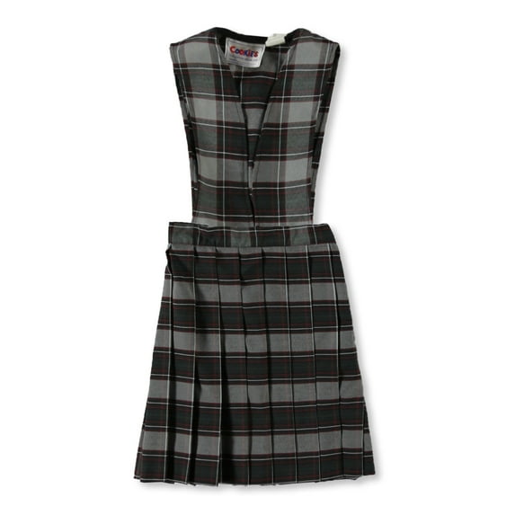 Cookie's Girls' Jumper (Sizes 2 - 6X) - gray/burgundy /green *plaid #26*, 6 (Little Girls)