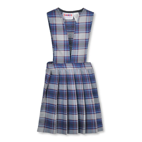 Cookie's Girls' Jumper (Sizes 2 - 6X) - gray/royal/burgundy/white *plaid #82*, 5 (Little Girls)