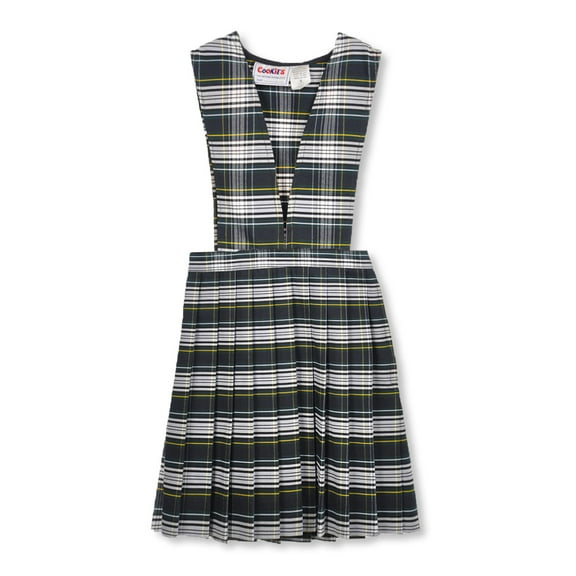 Cookie's Girls' Jumper (Sizes 2 - 6X) - green/white/gold *plaid #61*, 6 (Little Girls)