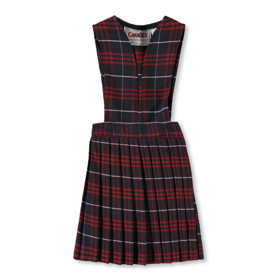 Cookie's Girls' Jumper (Sizes 2 - 6X) - navy/red/white *plaid #36*, 5 (Little Girls)