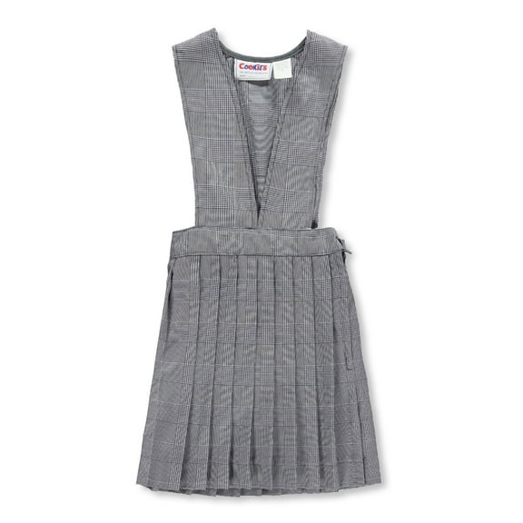 Cookie's Girls' Jumper (Sizes 2 - 6X) - white/navy *plaid #38*, 6 (Little Girls)