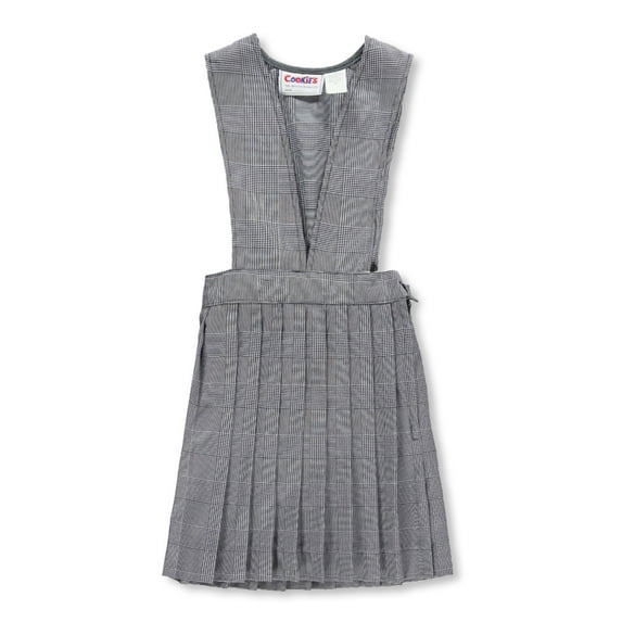 Cookie's Girls' Jumper (Sizes 2 - 6X) - white/navy *plaid #38*, 6x (Little Girls)