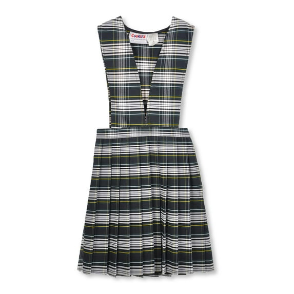 Cookie's Girls’ Jumper (Sizes 2 - 6X) Color: green/white/gold *plaid #61* Size: 2