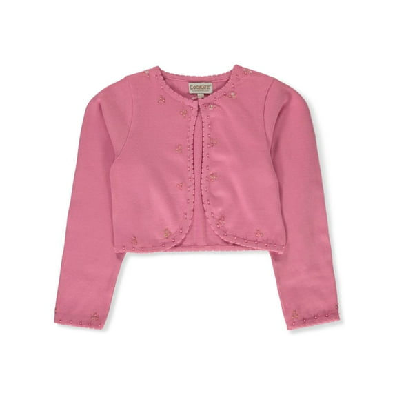 Cookie's Girls' Knit Pearl Shrug Color: pink Size: 4