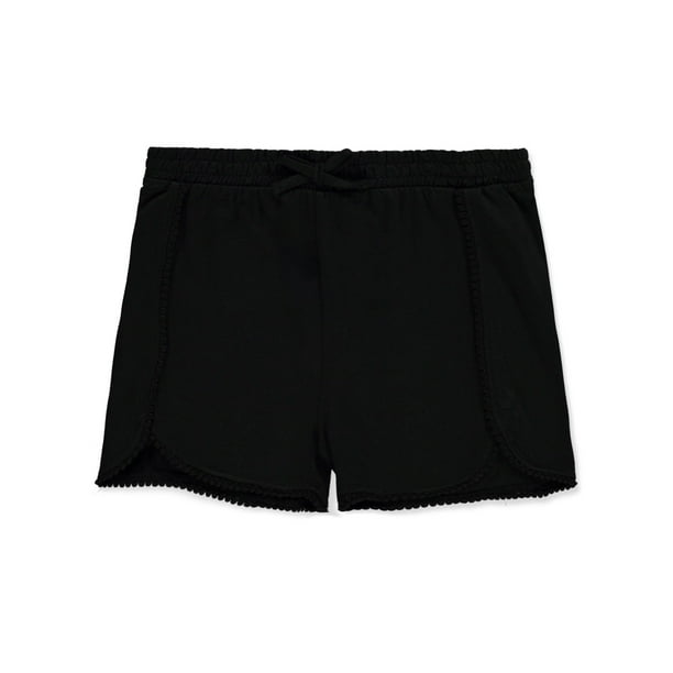 Cookie's Girls' Knit Pom Varsity Shorts Color: black Size