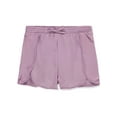 thumbnail image 1 of Cookie's Girls' Knit Pom Varsity Shorts Color: lilac Size: 4, 1 of 1