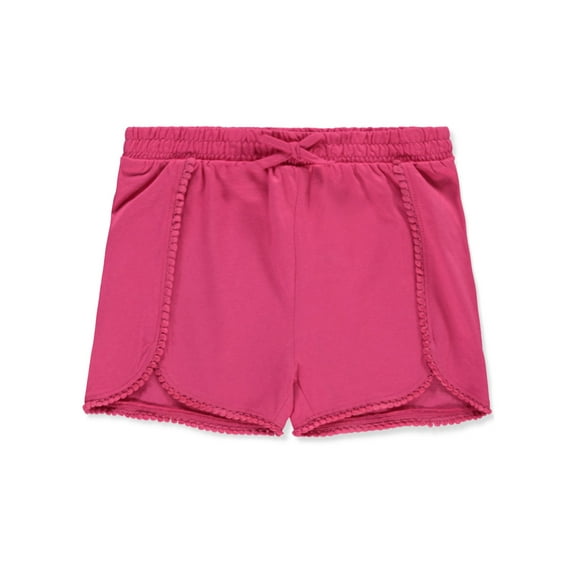 Cookie's Girls' Knit Pom Varsity Shorts - raspberry, 5 - 6 (Little Girls)