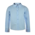 thumbnail image 1 of Cookie's Girls' L/S Pan Button-Up Shirt Color: blue Size: 4t, 1 of 4