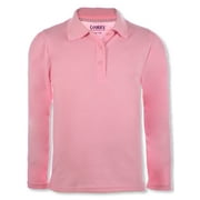 COOKIE'S BRAND Cookie's Girls' L/S Picot Trim Polo Color: pink Size: 6 - 6x