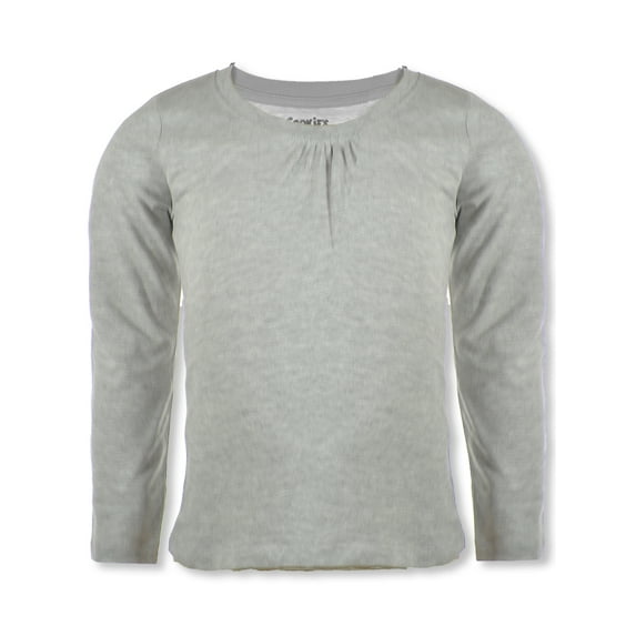Cookie's Girls' L/S T-Shirt - heather gray, 4 (Little Girls)