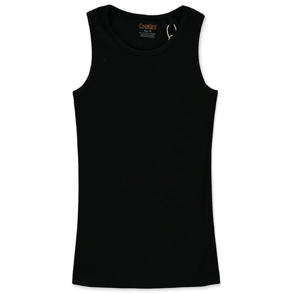 Cookie's Girls' Rib Tank Top Color: black Size: 4
