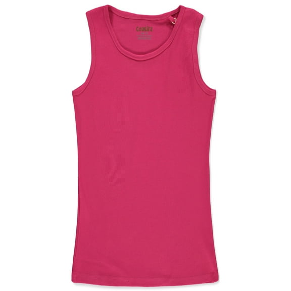 Cookie's Girls' Rib Tank Top Color: raspberry Size: 6x