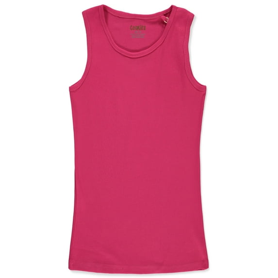 Cookie's Girls' Rib Tank Top Color: raspberry Size: 7 - 8
