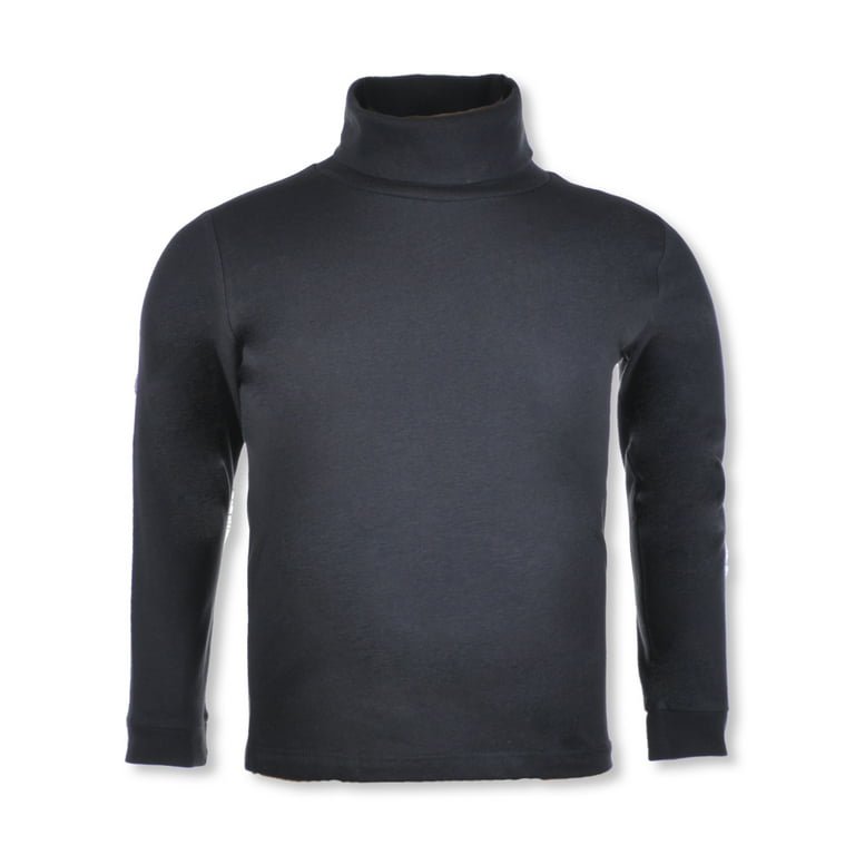 Girls black polo neck jumper cheap