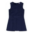 thumbnail image 1 of Cookie's Little Girls’ Bib Front Jumper with Kick Pleats (Sizes 2 - 6X) Color: navy Size: 6, 1 of 1