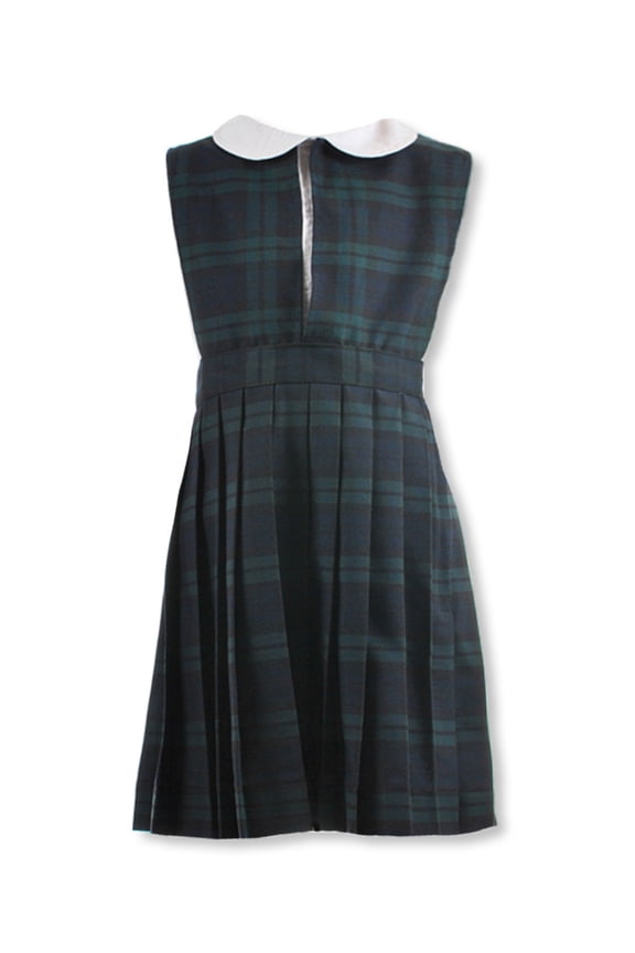 Cookie's Little Girls’ Slit Neck Jumper (Sizes 2 - 6X) Color: navy/green *plaid #79* Size: 2