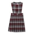 thumbnail image 1 of Cookie's Little Girls' Slit Neck Jumper (Sizes 2 - 6X) - burgundy/gray/white *plaid #91*, 2, 1 of 2