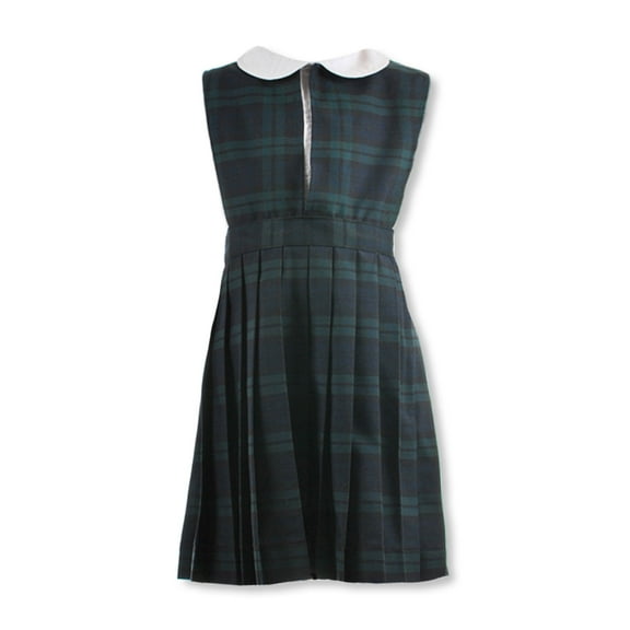 Cookie's Little Girls’ Slit Neck Jumper (Sizes 2 - 6X) Color: navy/green *plaid #79* Size: 6