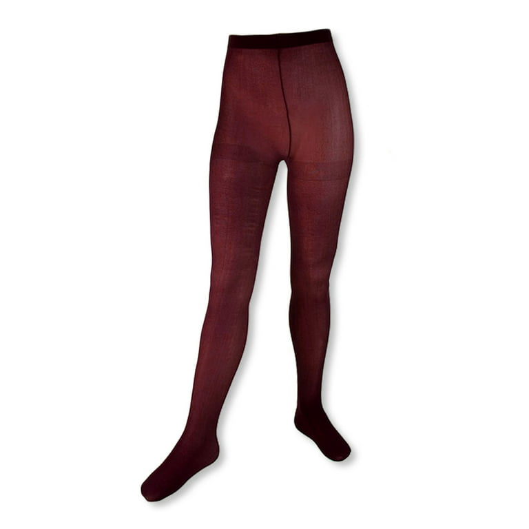 Cookie's Opaque Tights 2-Pack (Sizes 1 - 18) - burgundy, 16 - 18 (Big Girls)