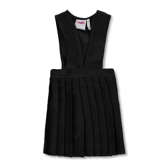 Cookie's V-Neck Pleated Jumper (Special Order Sizes) - black, 7 (Big Girls)