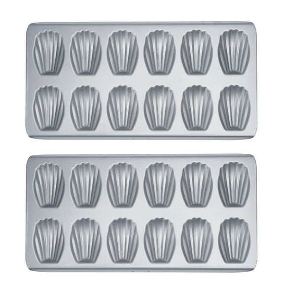 Cookie tray oven baking, shell shape mold cake pan, cookie baking mold - Kyaukmoon silver