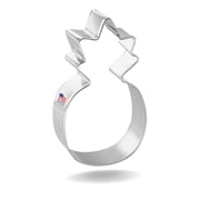 Pineapple Cookie Cutter 4 in  Tin Plated Steel Cookie Cutters   Made In The USA