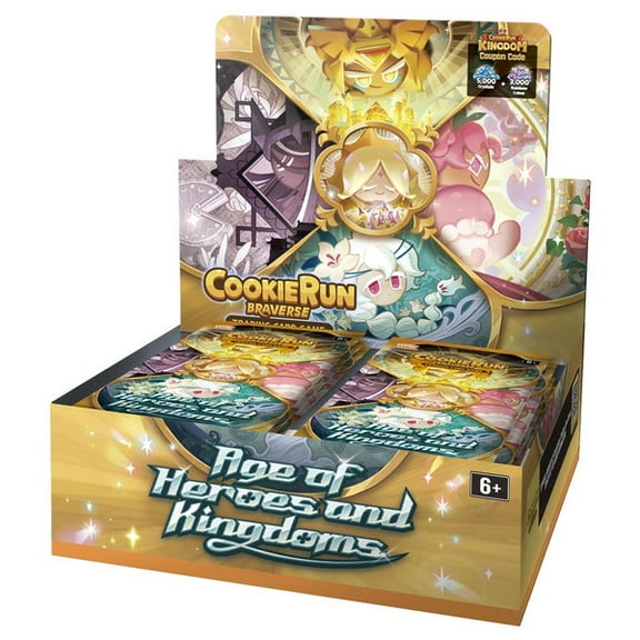 CookieRun Braverse TCG: Age of Heroes and Kingdoms Booster Box - Includes 28 Booster Packs With 9 Cards Each