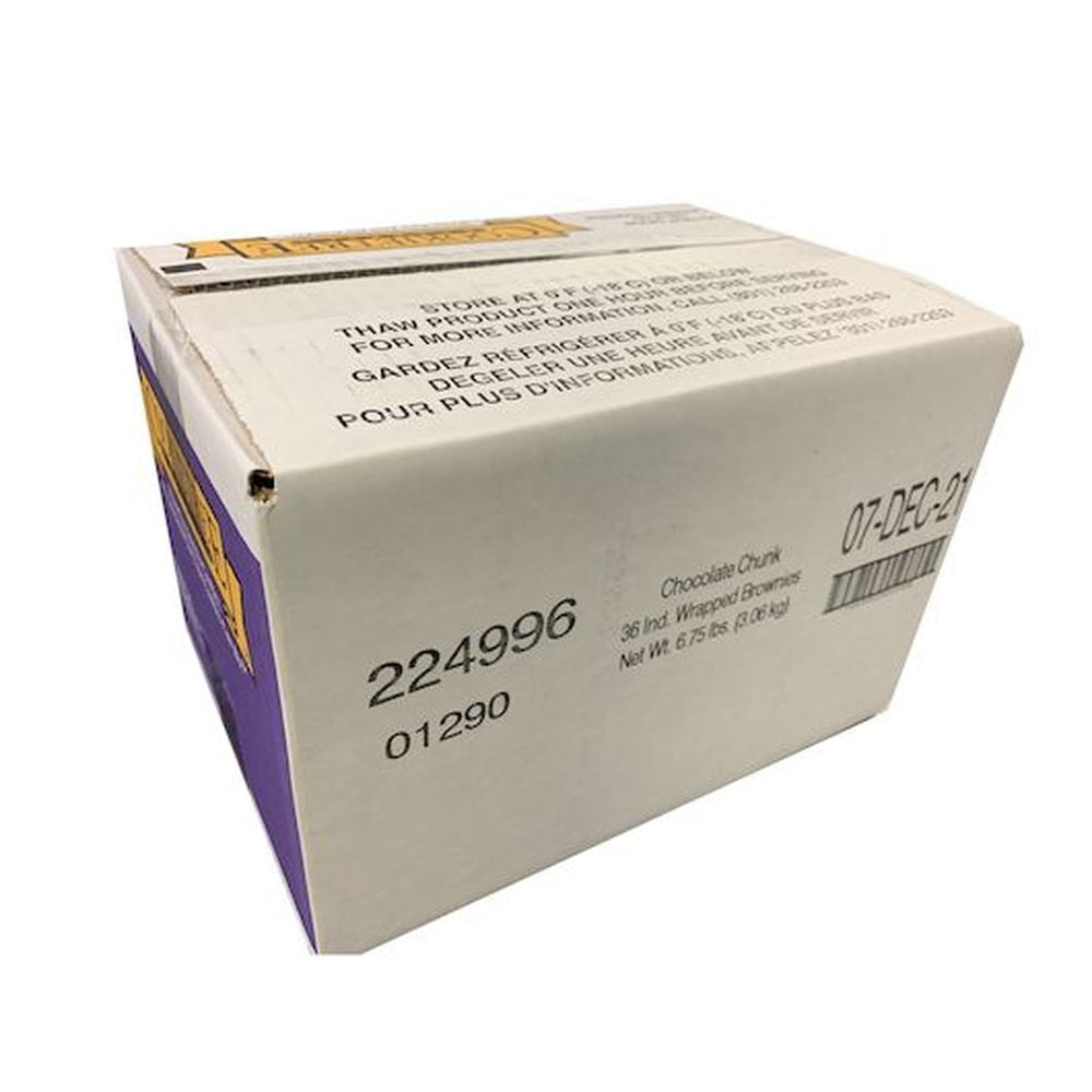 CookieTree Individually Wrapped Gourmet Chocolate Brownie, 3 Ounce -- 36 per case.