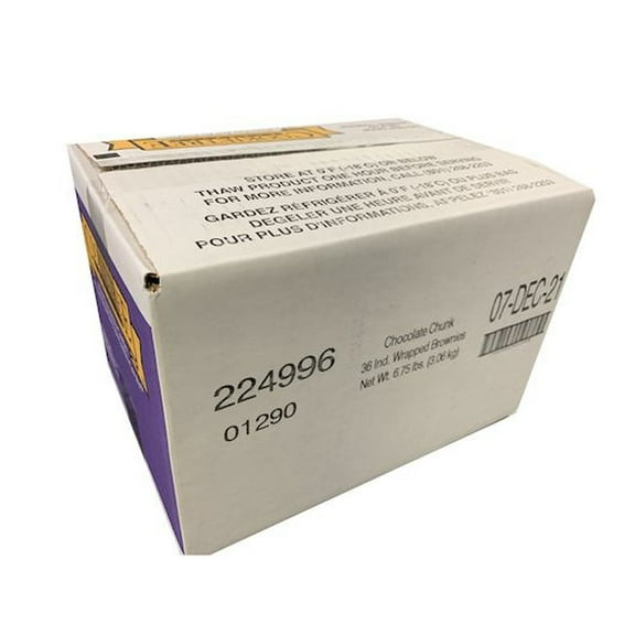 CookieTree Individually Wrapped Gourmet Chocolate Brownie, 3 Ounce -- 36 per case.