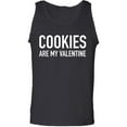 thumbnail image 1 of Cookies Are My Valentine Adult Tank Top, 1 of 2