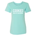 thumbnail image 1 of Cookies Are My Valentine Womens crewneck tee, 1 of 3