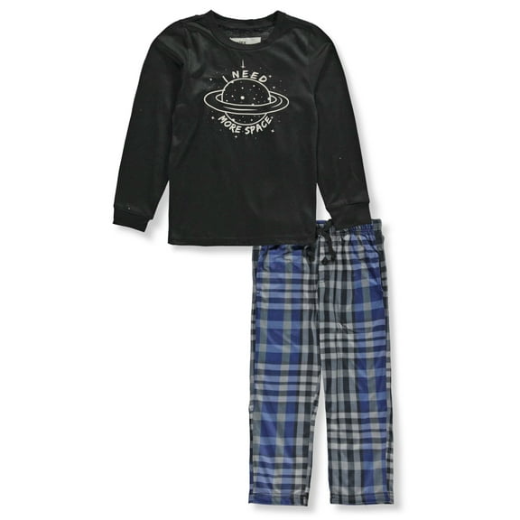 Cookies' Boys' 2-Piece Plaid Pajamas Set Color: navy/multi Size: 2t