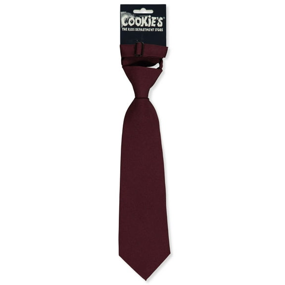 Cookies Boys' Banded Tie Color: burgundy Size: 14"