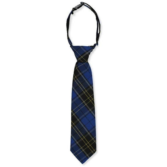 Cookies Boys' Banded Tie Color: blue/black/gold *plaid #92* Size: 16"