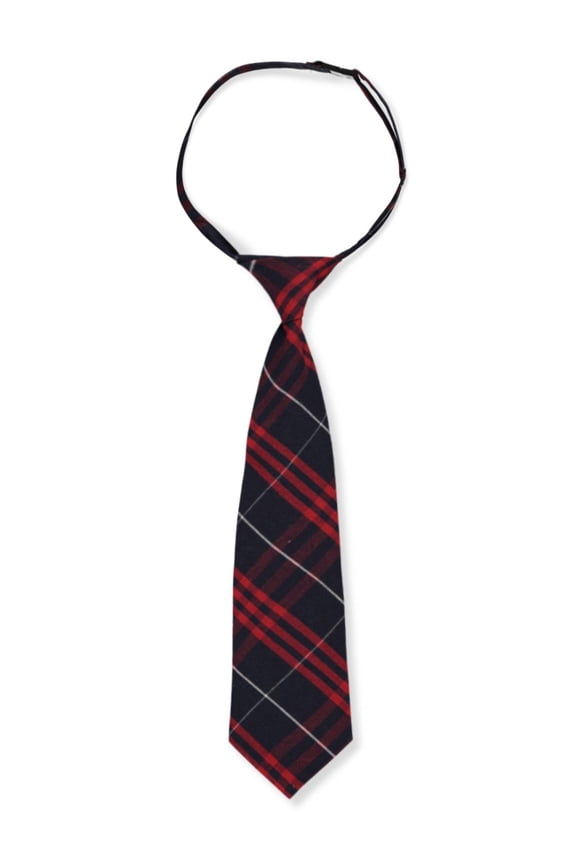 Cookies Boys' Banded Tie Color: navy/red/white *plaid #36* Size: 14"