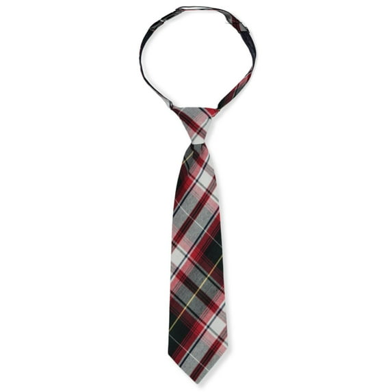 Cookies Boys' Banded Tie Color: white/red/green gold *plaid #40* Size: 12"