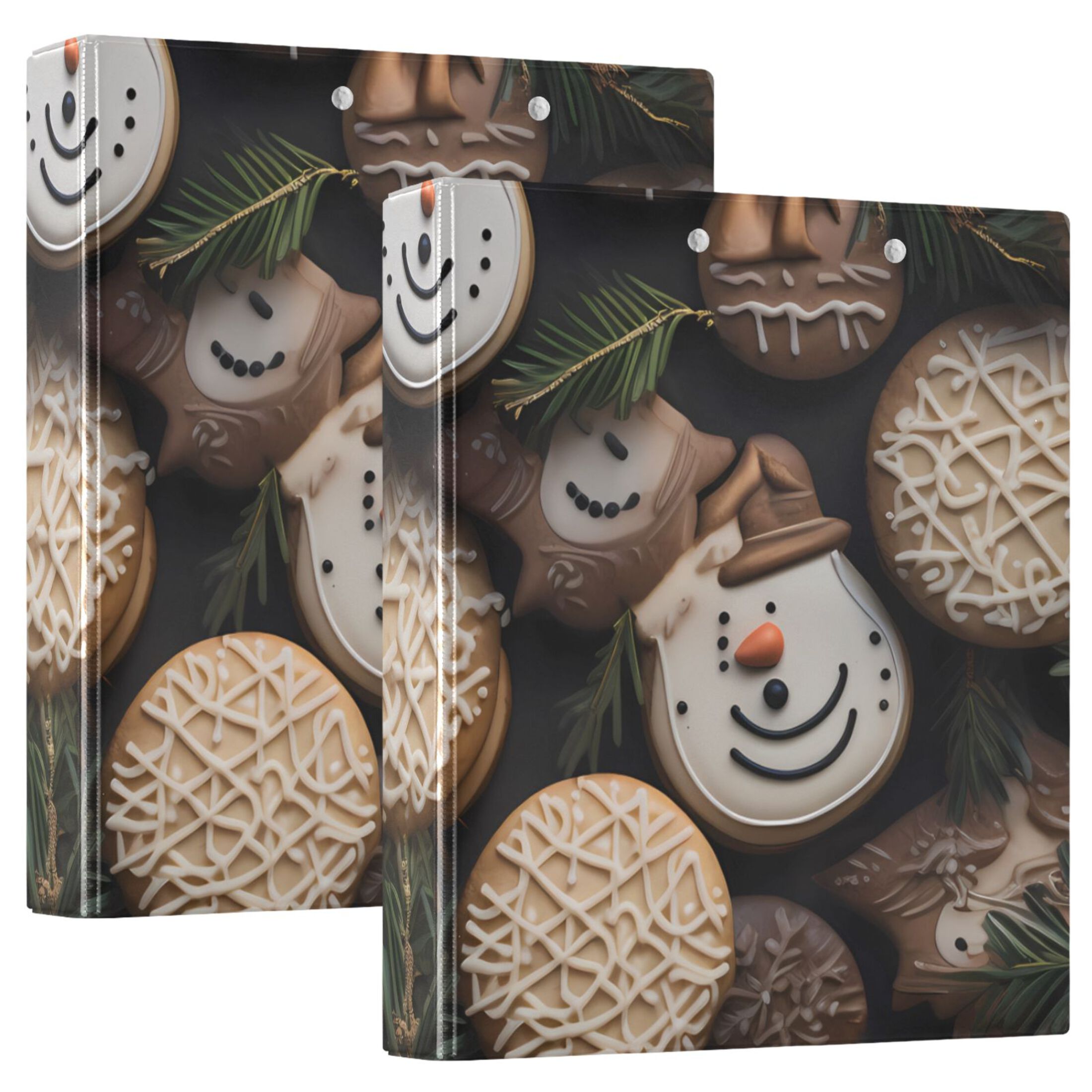 Cookies Chocolates Leaves 3 Ring Binders 1.5 inch Hardcover File ...