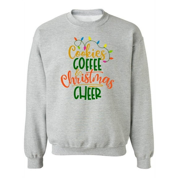 Cookies, Coffee And Christmas Sweatshirt Women -Image by Shutterstock, Female Medium