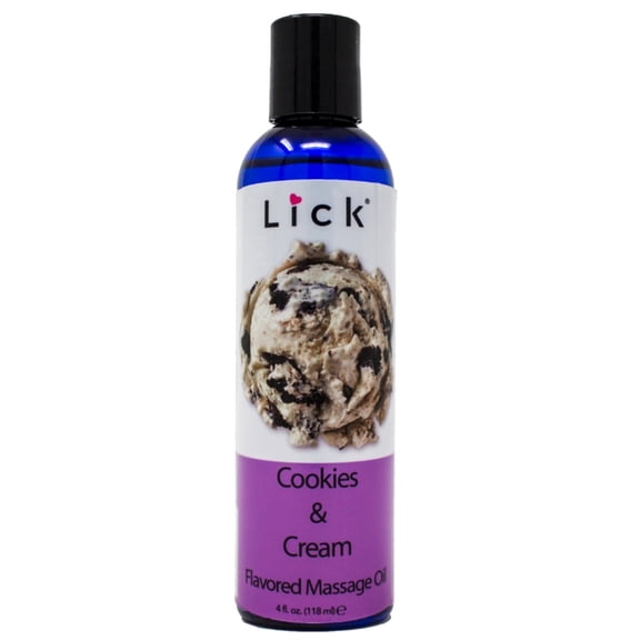 Cookies & Cream Flavored Massage Oil Body Safe for Romantic Couples