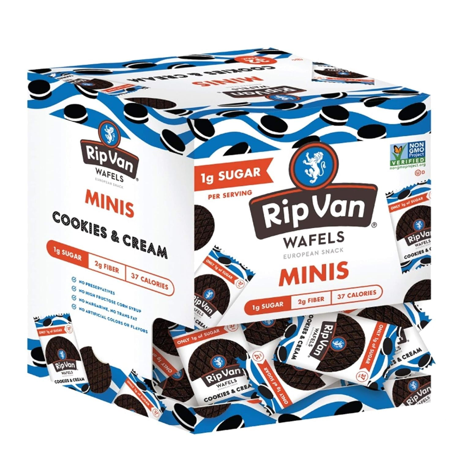 Cookies Cream Mini Stroopwafels Low Carb Snacks 3g Net Carbs cookies-cream-mini-stroopwafels-low-carb-snacks-3g-net-carbs