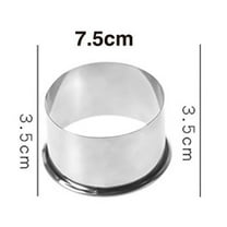 Cookies Cutters Set, Stainless Steel Biscuits Dumpling Cutter Round Shape Molds, Pastrys & Fondant Tool for Kitchen Baking, Dishwasher Safe