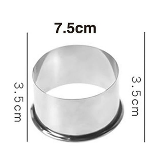 Cookies Cutters Set, Stainless Steel Biscuits Dumpling Cutter Round Shape Molds, Pastrys & Fondant Tool for Kitchen Baking, Dishwasher Safe