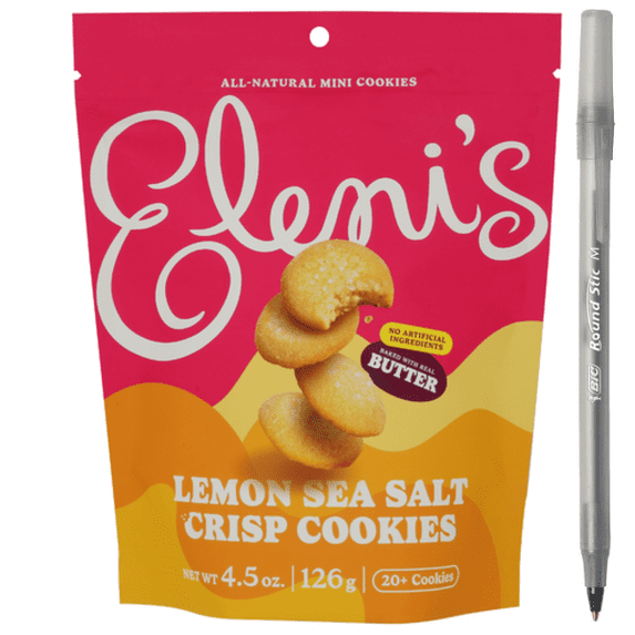 Cookies Lemon Sea Salt Crisp Mini Cookies WITH PEN